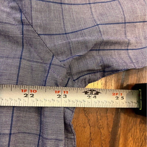 NWT Izod men’s purple striped button down up shirt cotton pocket size large - Picture 7 of 10